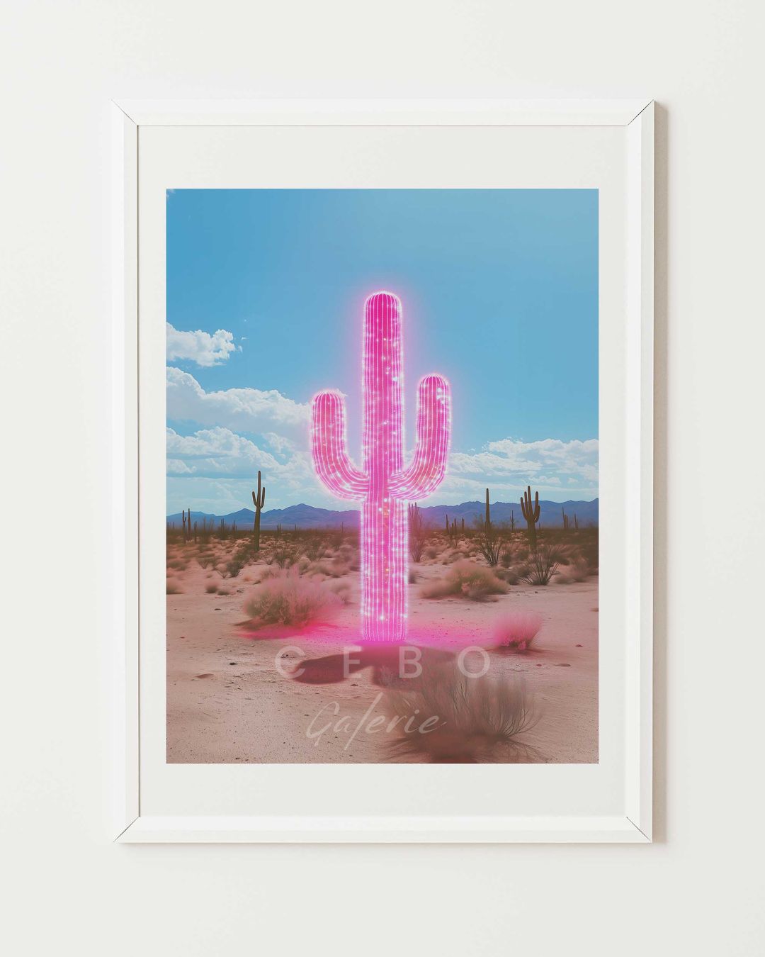 Affiche Cactus Singulier