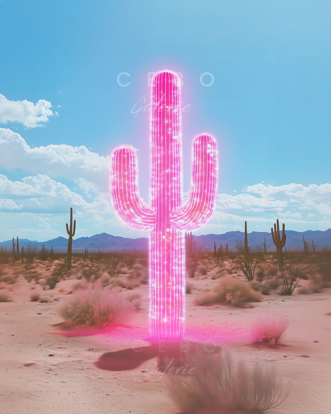 Affiche Cactus Singulier