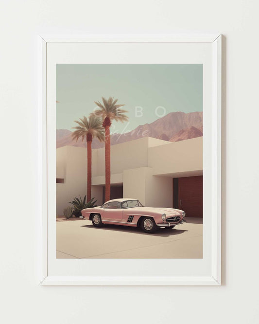Affiche Pink Palm Springs