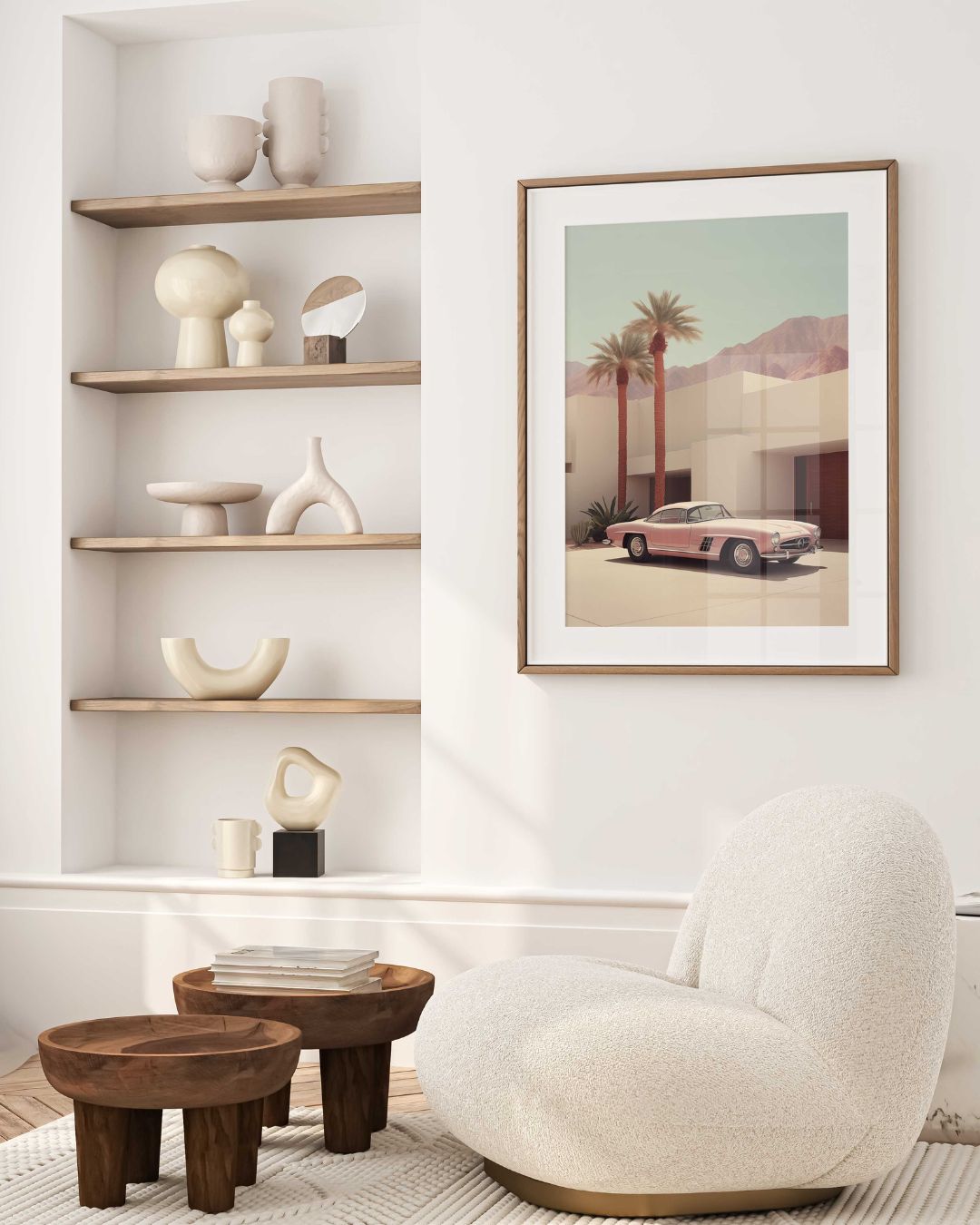 Affiche Pink Palm Springs