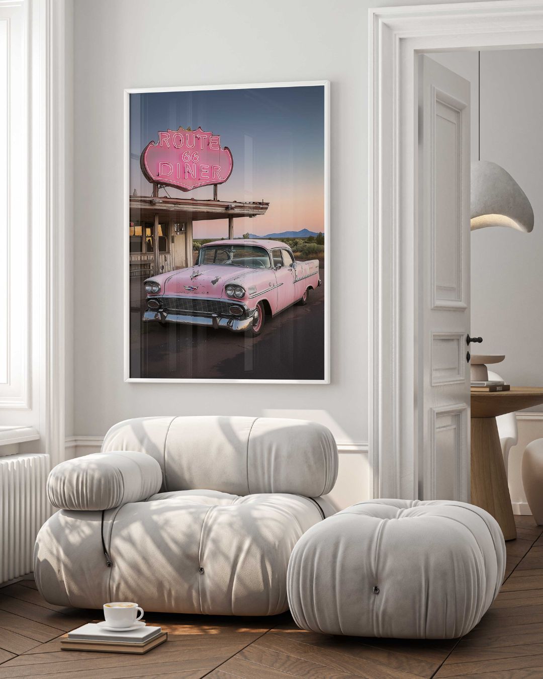 Affiche Pink Route 66
