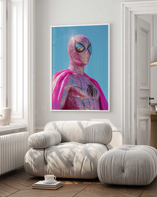 Affiche Pink Spiderman