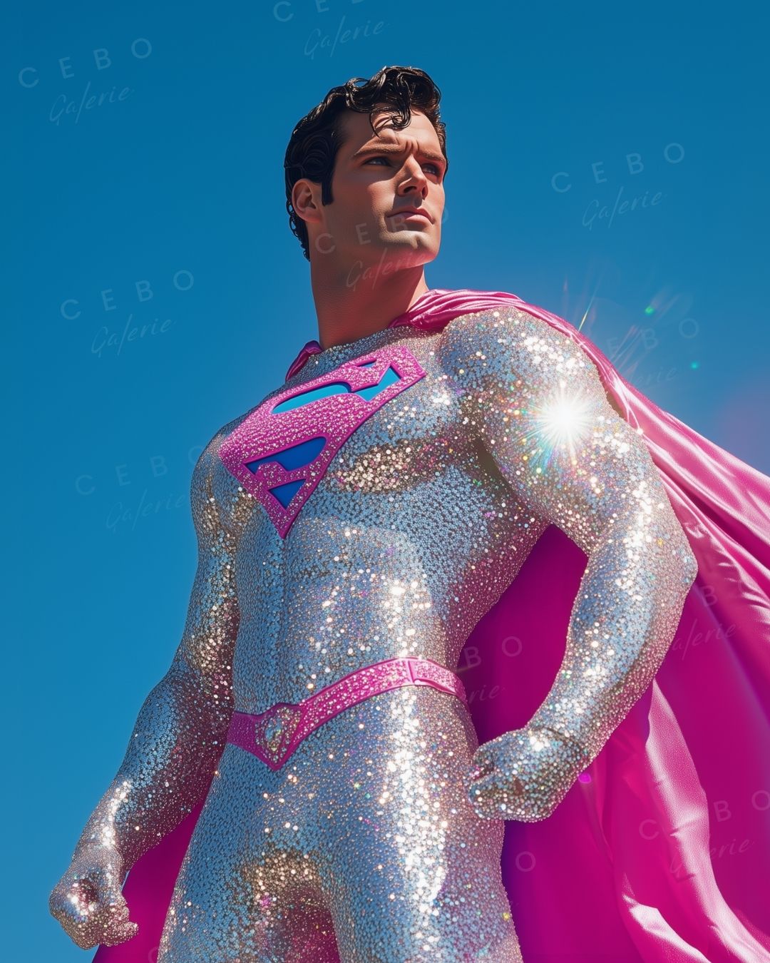 Kunstdruck „Pink Superhero“