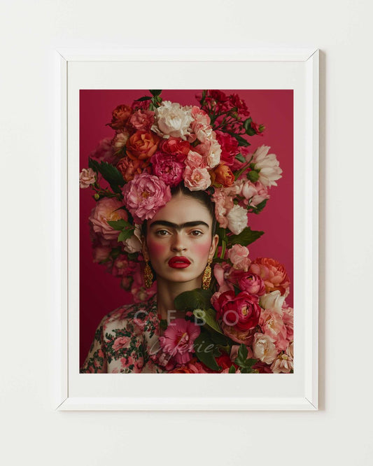 Purple Frida Poster