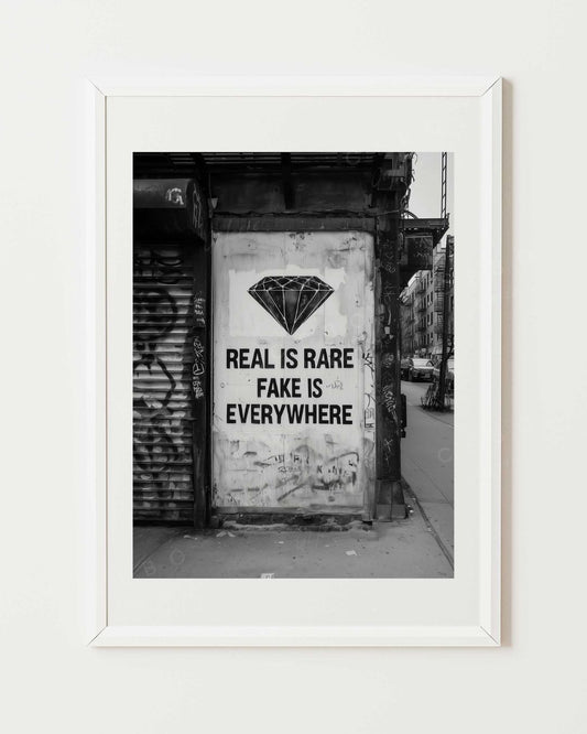 Affiche Real is Rare