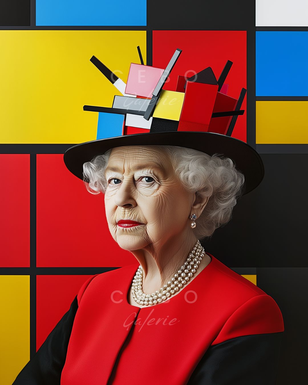 Queen Mondrian Poster