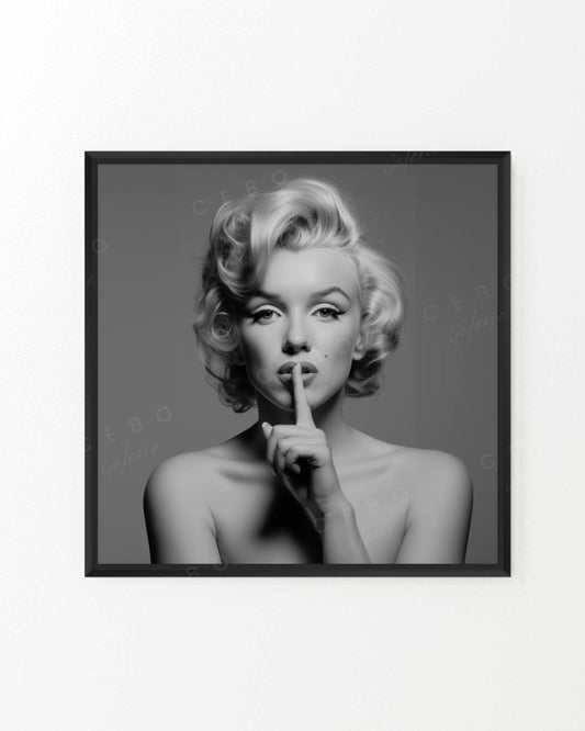 Silent Marilyn Gemälde – Unikat
