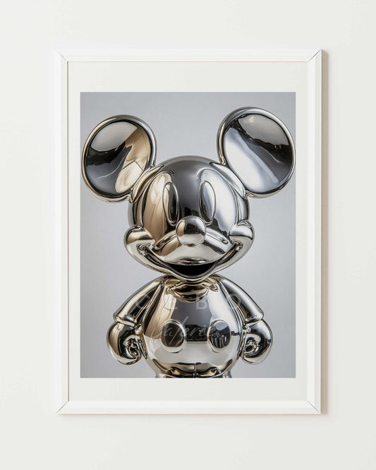 Silver Mickey Poster