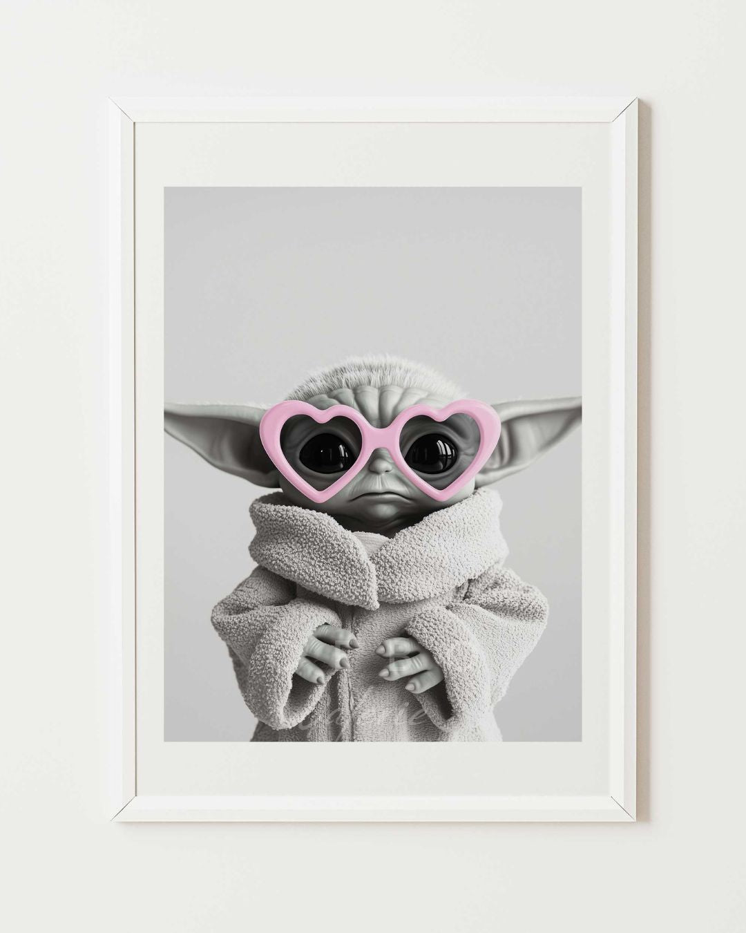 Affiche Cœur de Baby Yoda