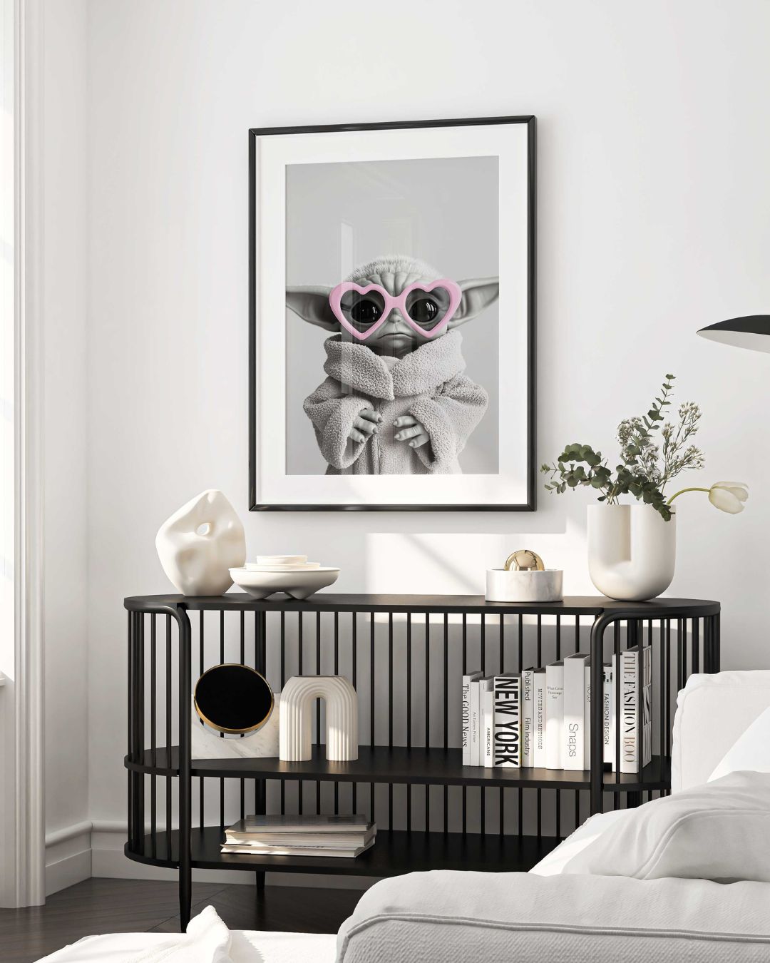 Affiche Cœur de Baby Yoda