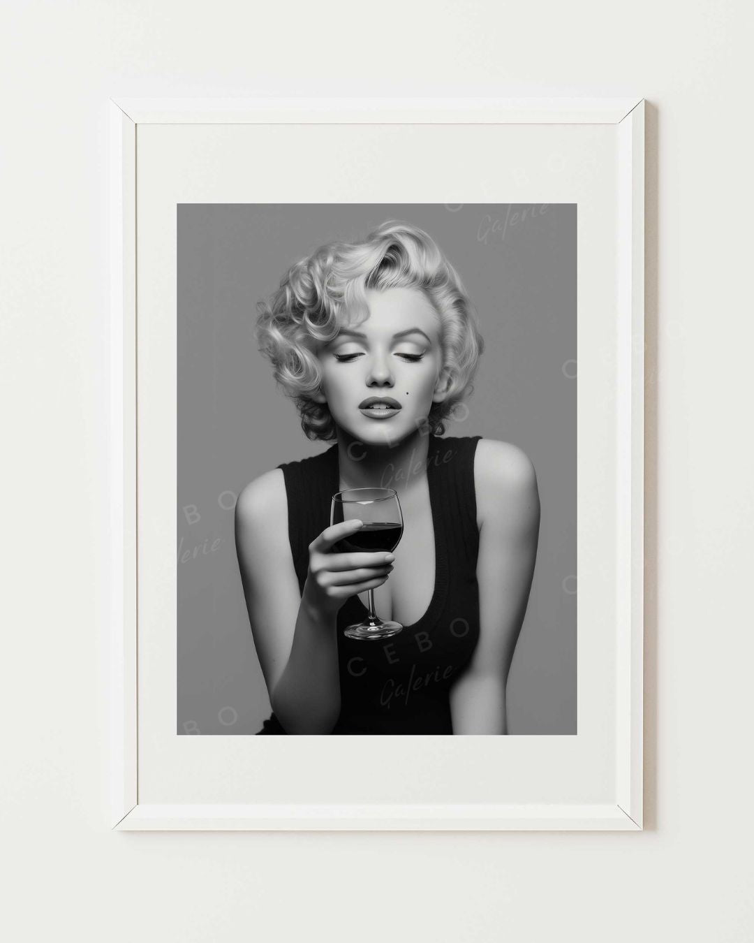 Kunstdruck „Wine and Marilyn“