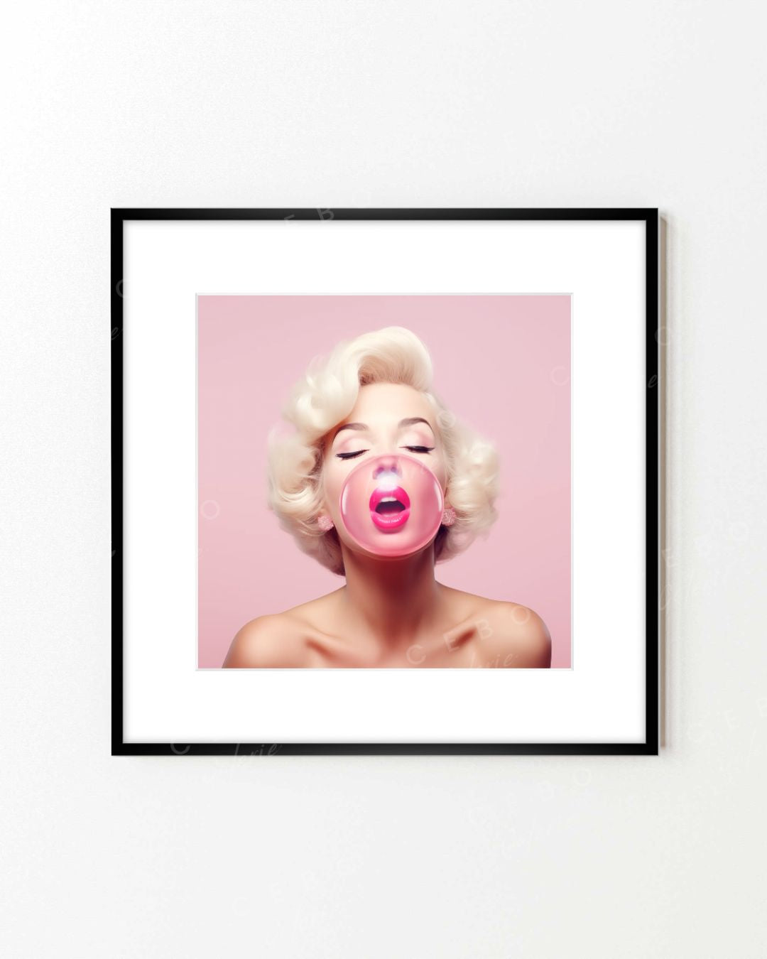 Cadre Bulles de Marilyn