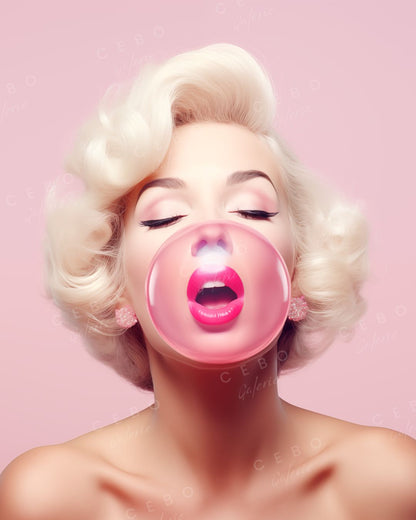 Cadre Bulles de Marilyn