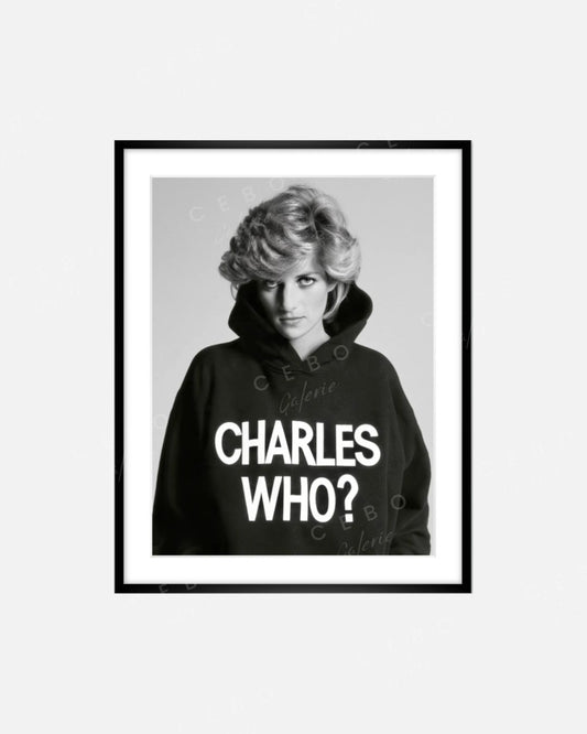 Gerahmter Kunstdruck „Charles Who?“