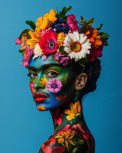 Cadre Fleurs de Frida