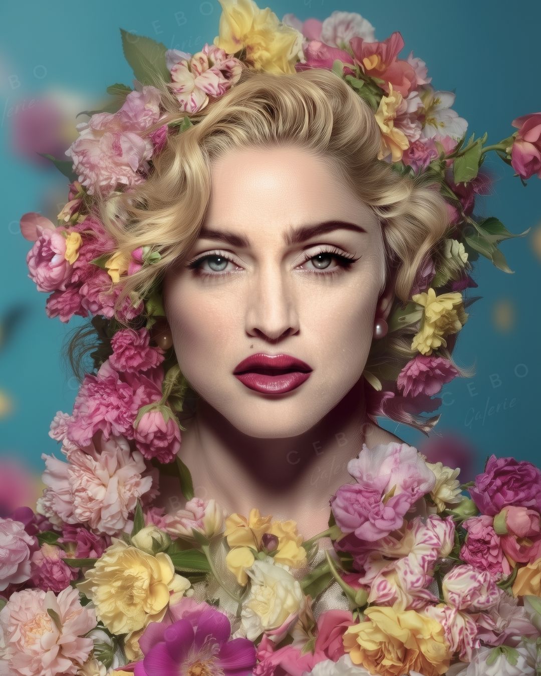 Cadre Fleurs de Madonna