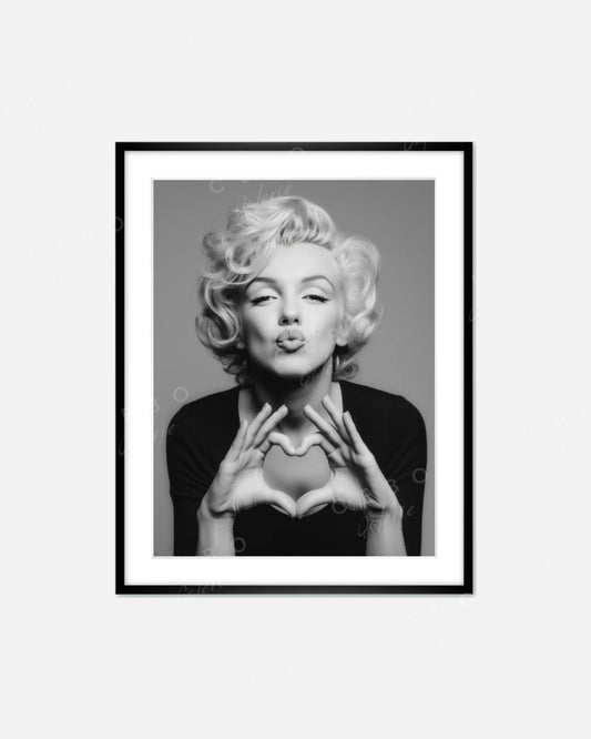 Gerahmter Kunstdruck „Love Marilyn“