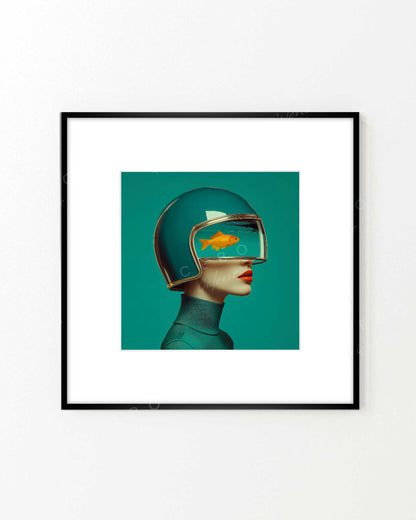 Cadre Muse Aquatique