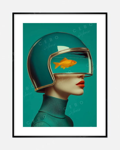 Cadre Muse Aquatique