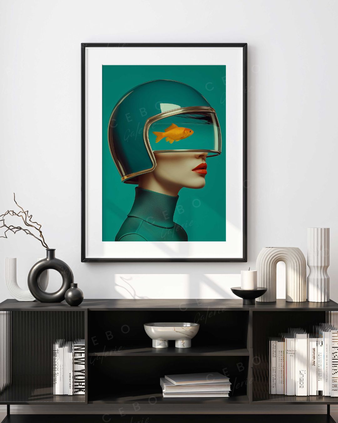 Cadre Muse Aquatique