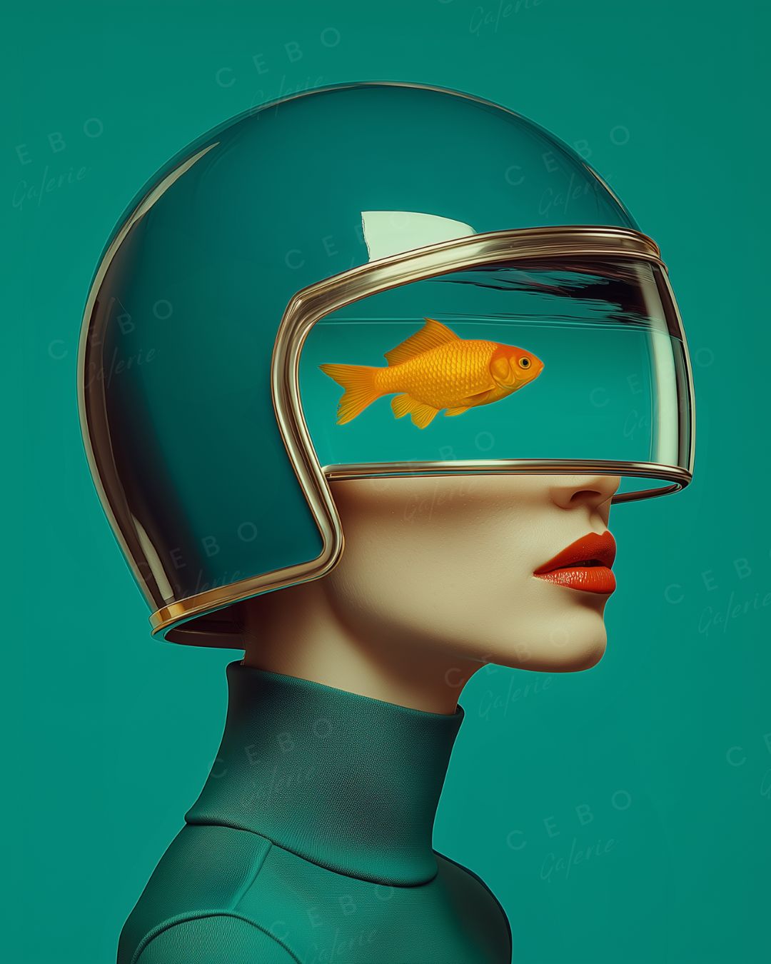 Cadre Muse Aquatique