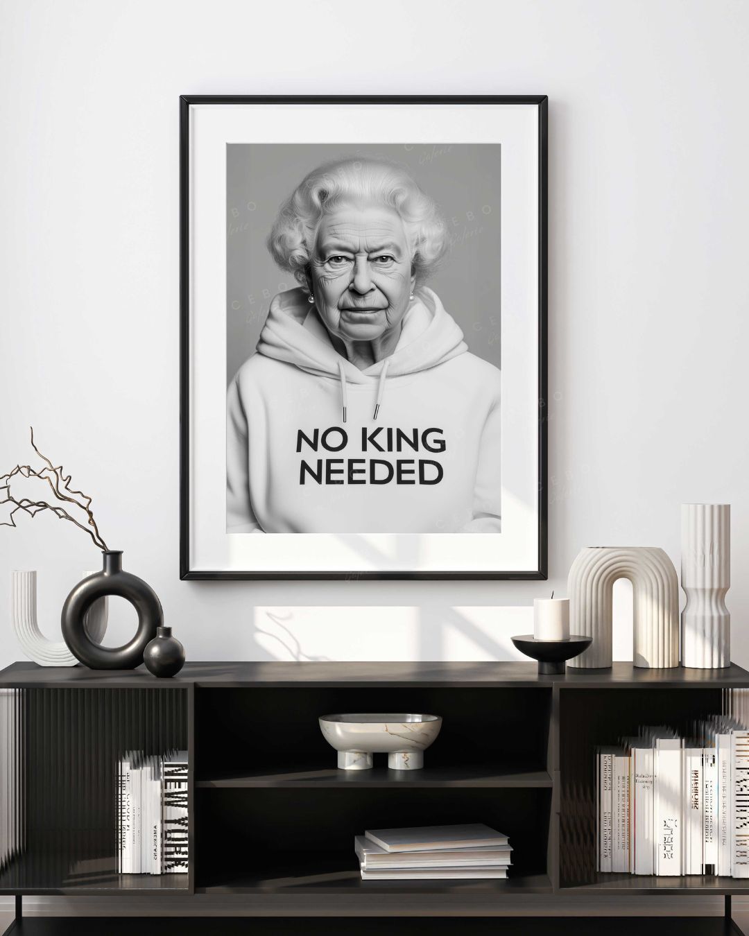 Frame ‘NO KING NEEDED’