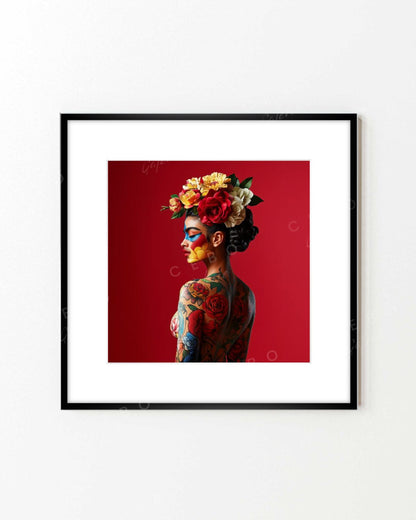 Cadre Rouge Frida