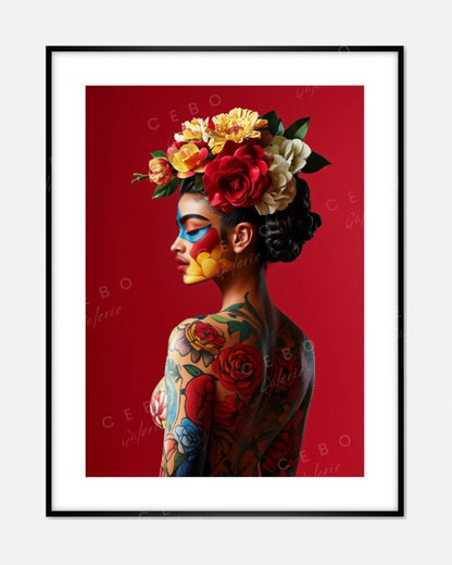 Cadre Rouge Frida