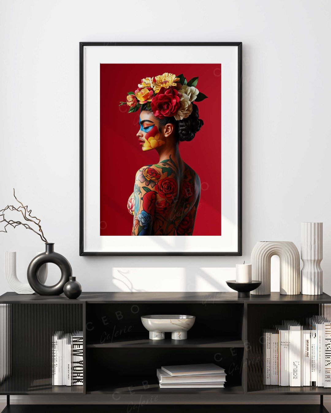 Cadre Rouge Frida