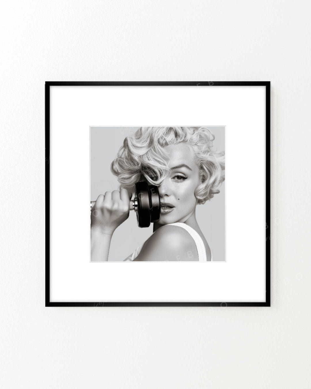 Gerahmter Kunstdruck „Strong Marilyn“