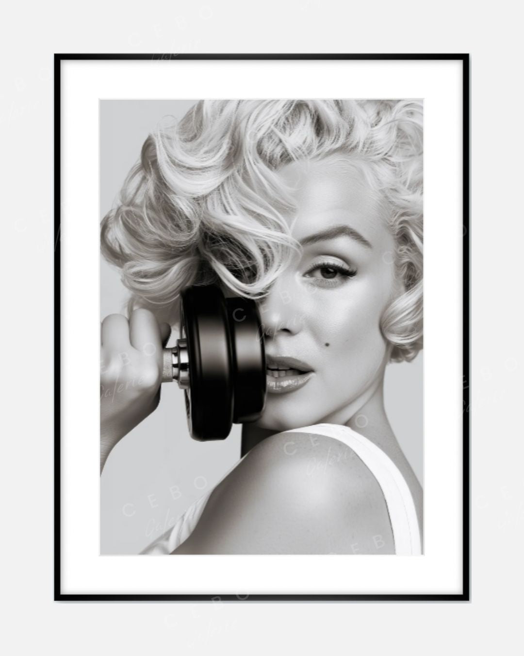 Gerahmter Kunstdruck „Strong Marilyn“