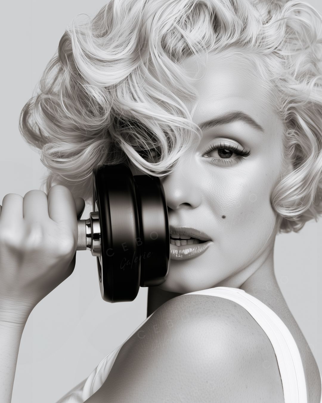 Gerahmter Kunstdruck „Strong Marilyn“