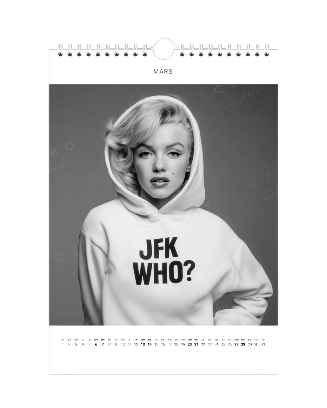 Kalender 2027 „Marilyn Monroe“