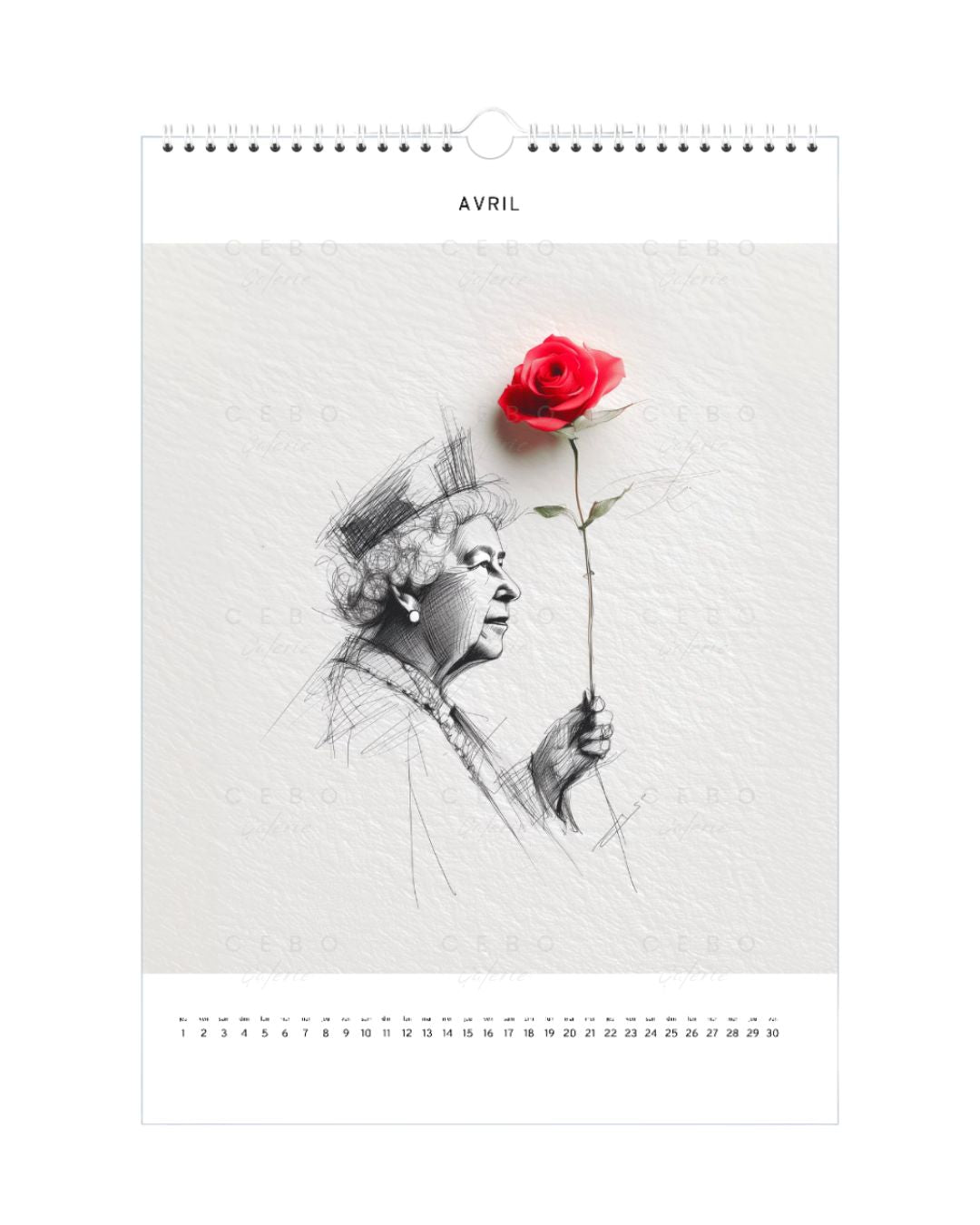Kalender 2027 „Königin Elisabeth II.“