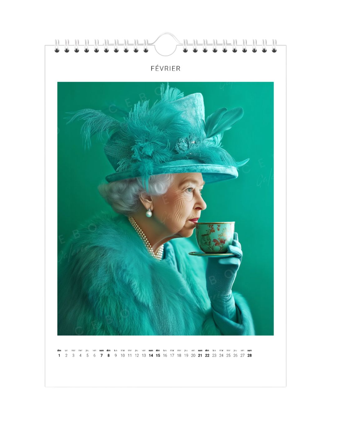 Calendrier 2026 “Reine Elisabeth II”