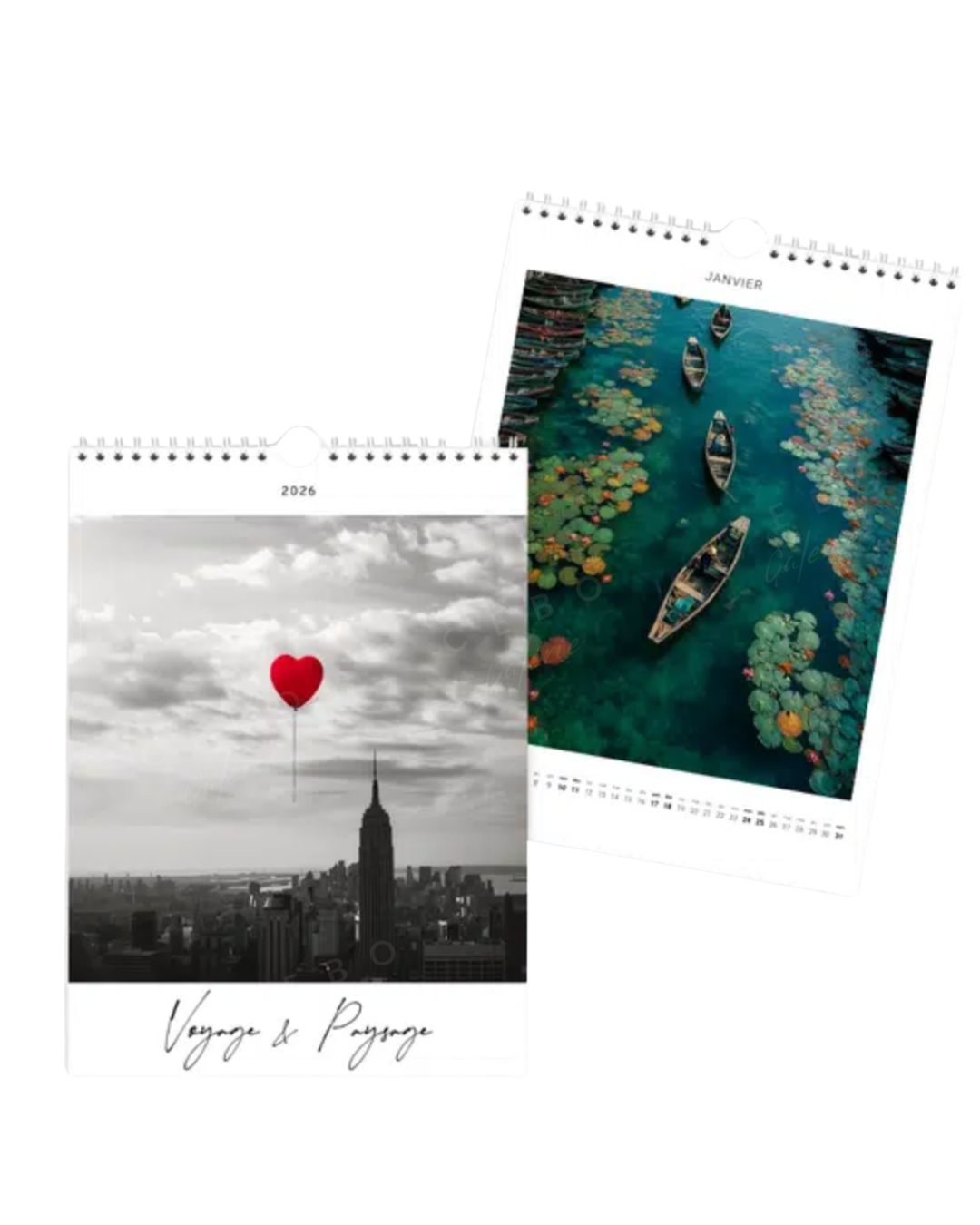 Calendrier 2026 “Voyage & Paysage”