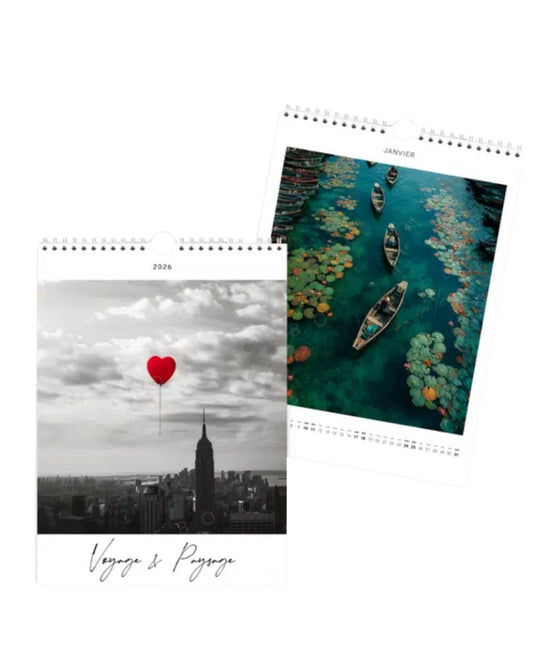 Calendrier 2026 “Voyage & Paysage”