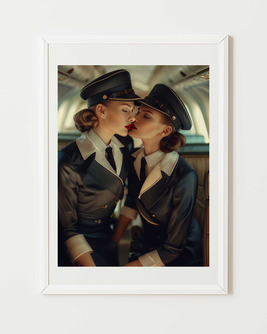 Aerial Embrace Poster