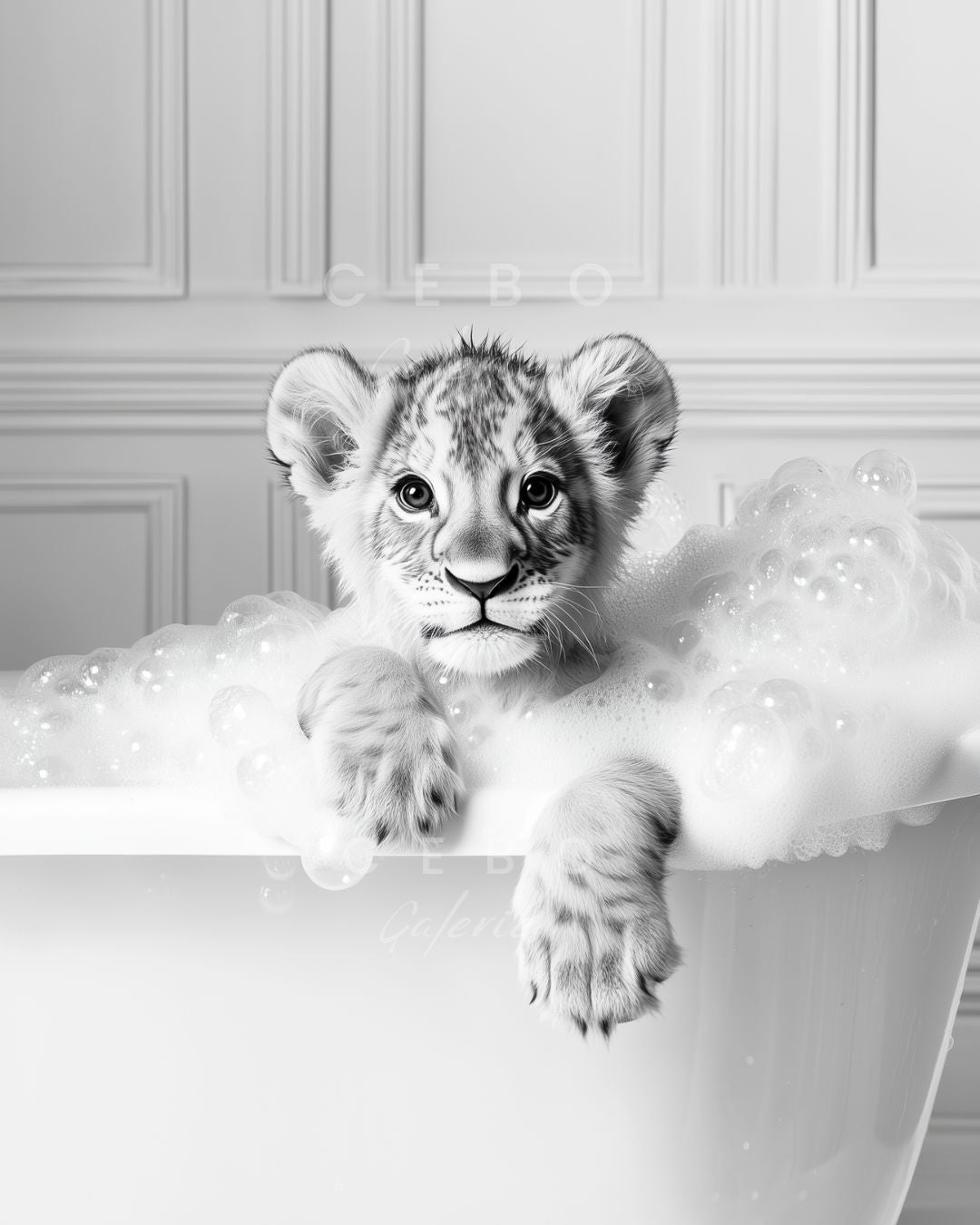 Tableau Bain Sauvage - Exemplaire Unique