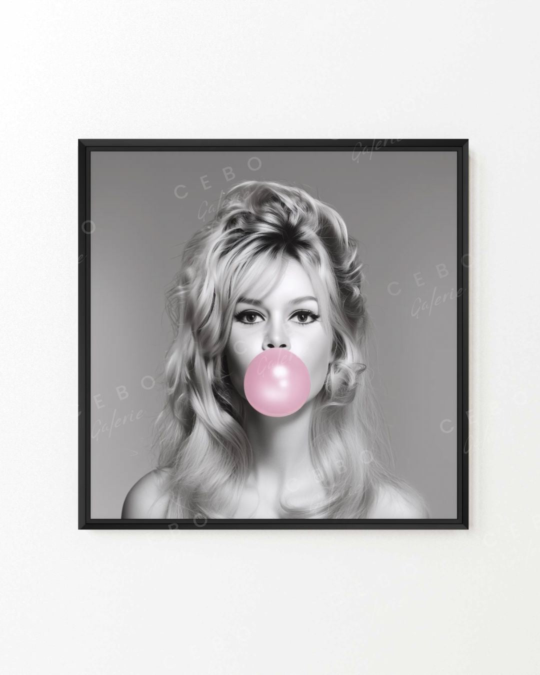Bardot's Bubbles Painting - Unique Copy