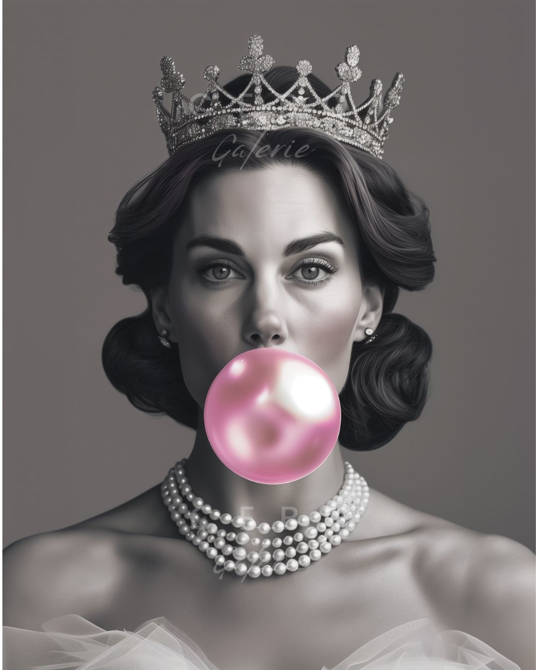 Kate's Bubbles Painting - Unique Copy