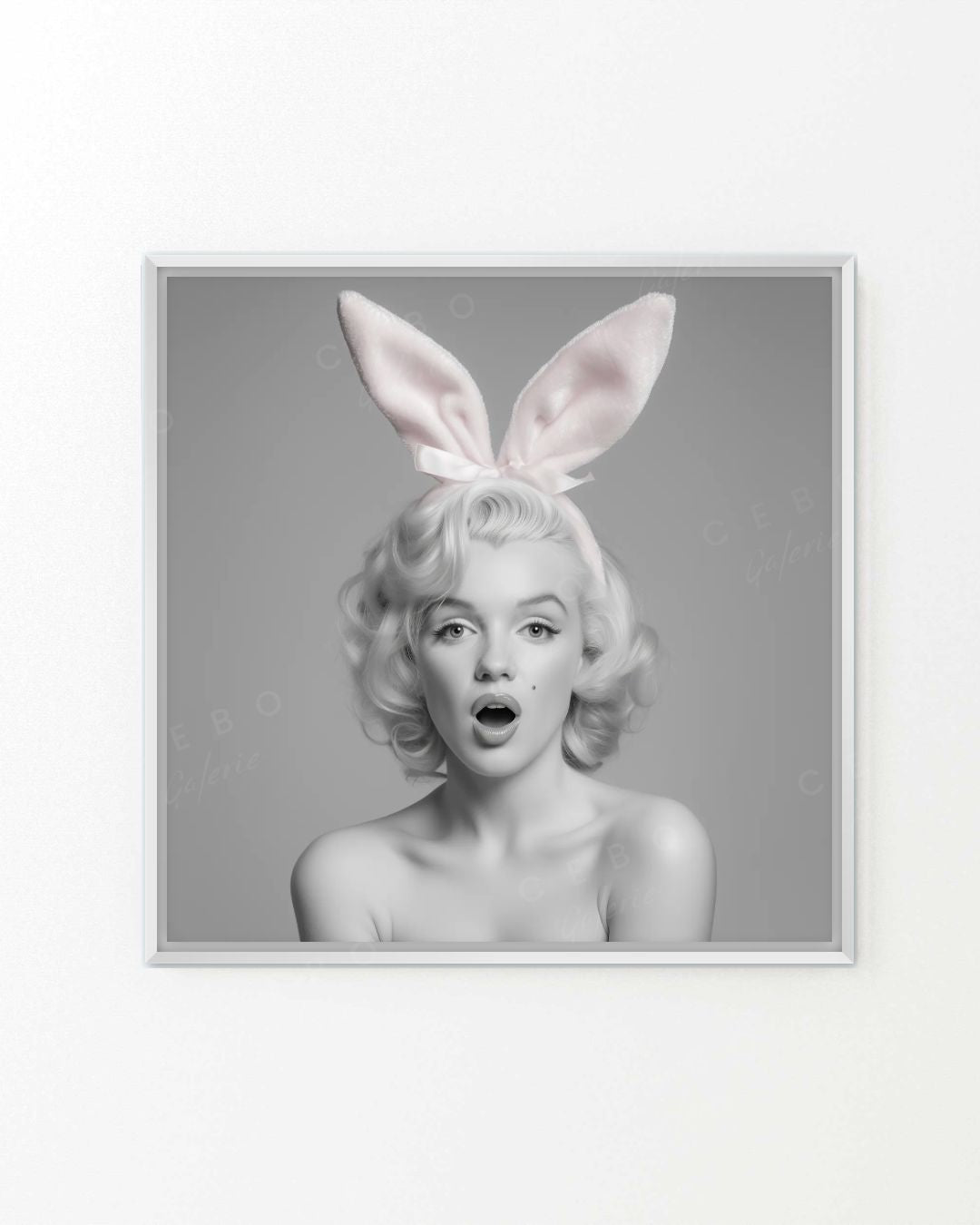 Tableau Bunny Marilyn - Exemplaire Unique