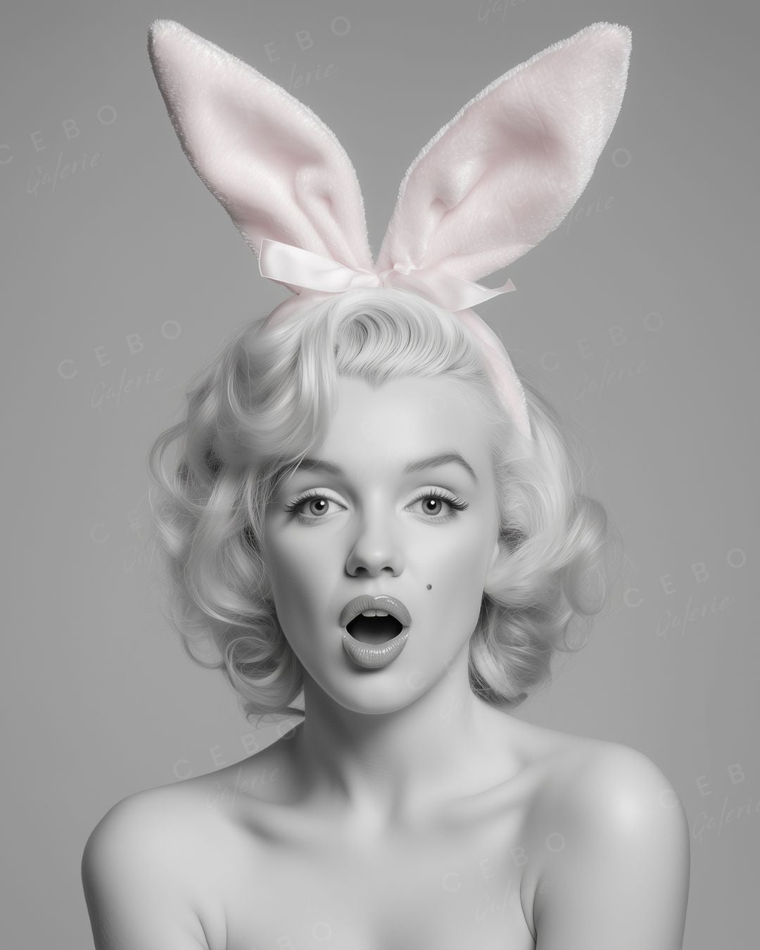 Tableau Bunny Marilyn - Exemplaire Unique