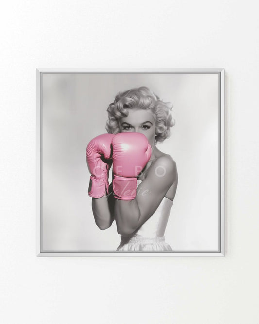 Marilyn Fight Painting - Unique Copy