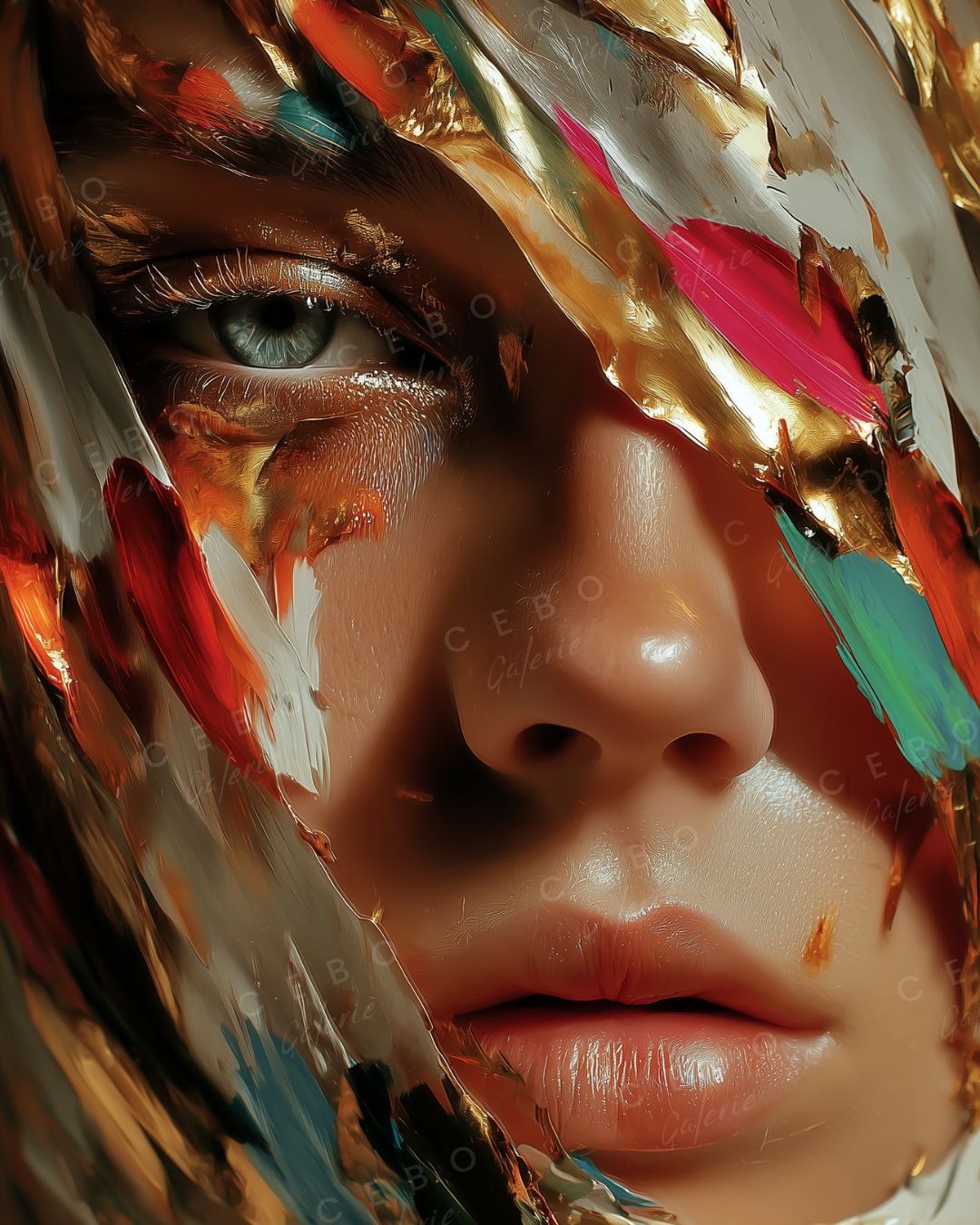 Tableau Éclats Féminin - Exemplaire Unique