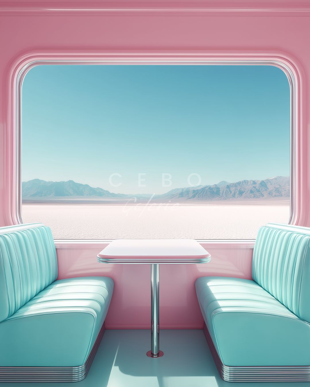 Tableau Desert Diner - Exemplaire Unique