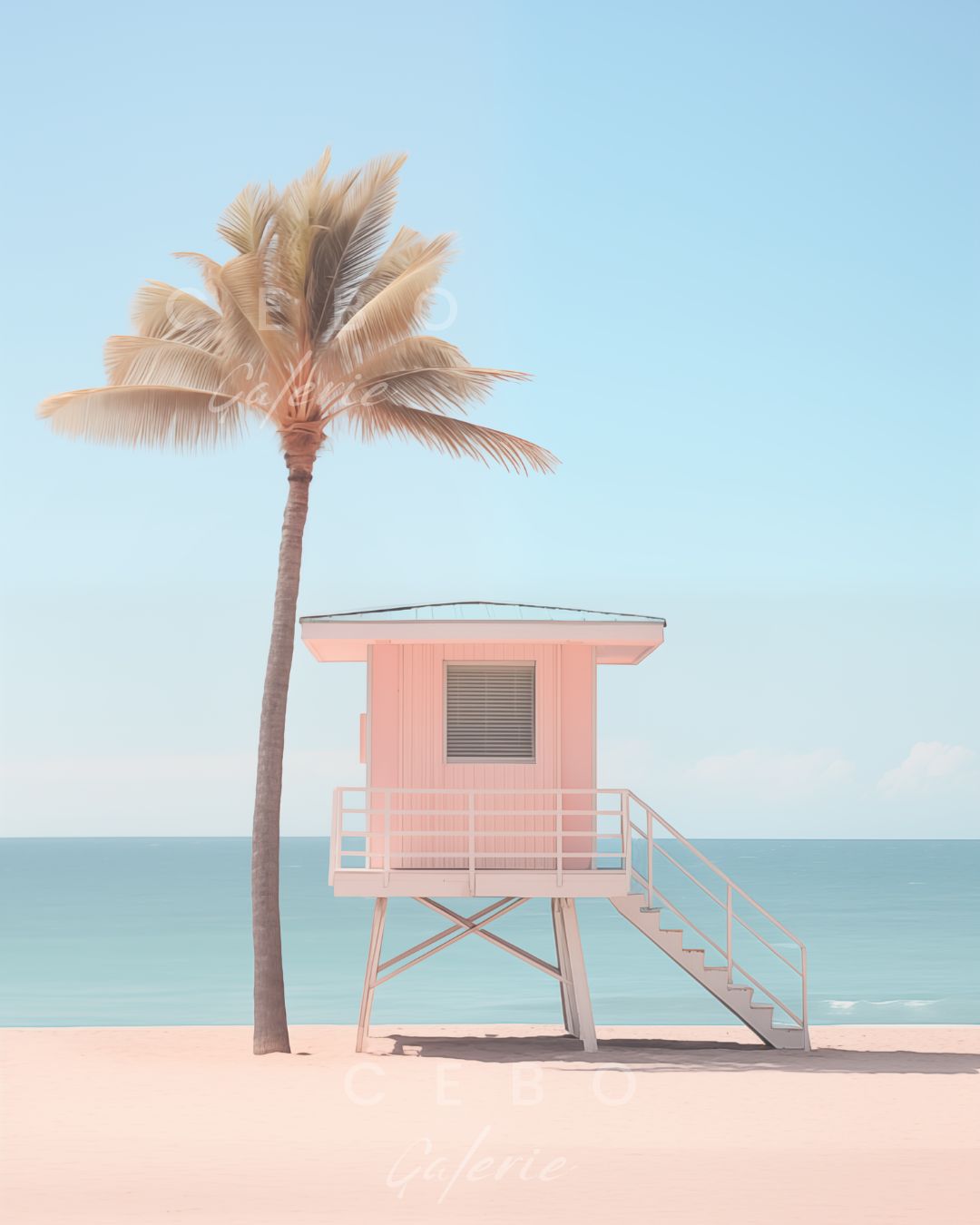 Tableau Pink Cabane - Exemplaire Unique