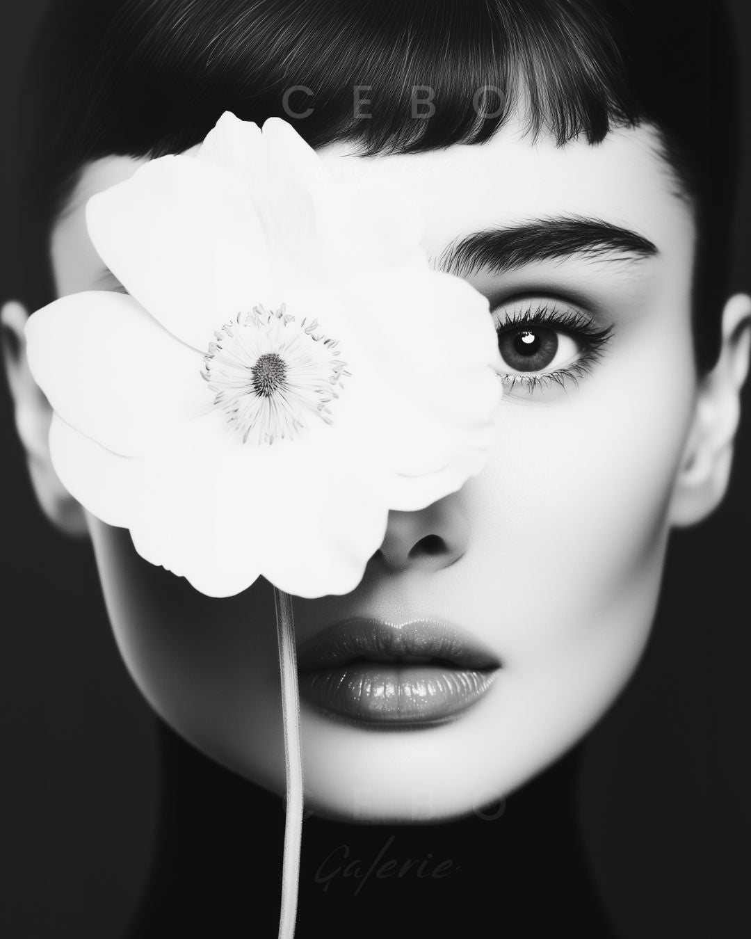 Audrey Flower Painting - Unique Copy