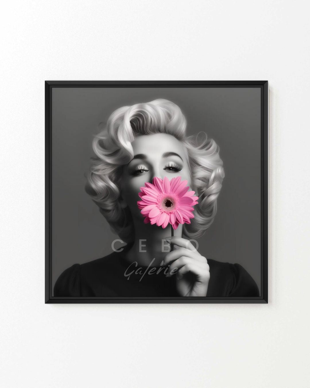 Marilyn Flower Painting - Unique Copy