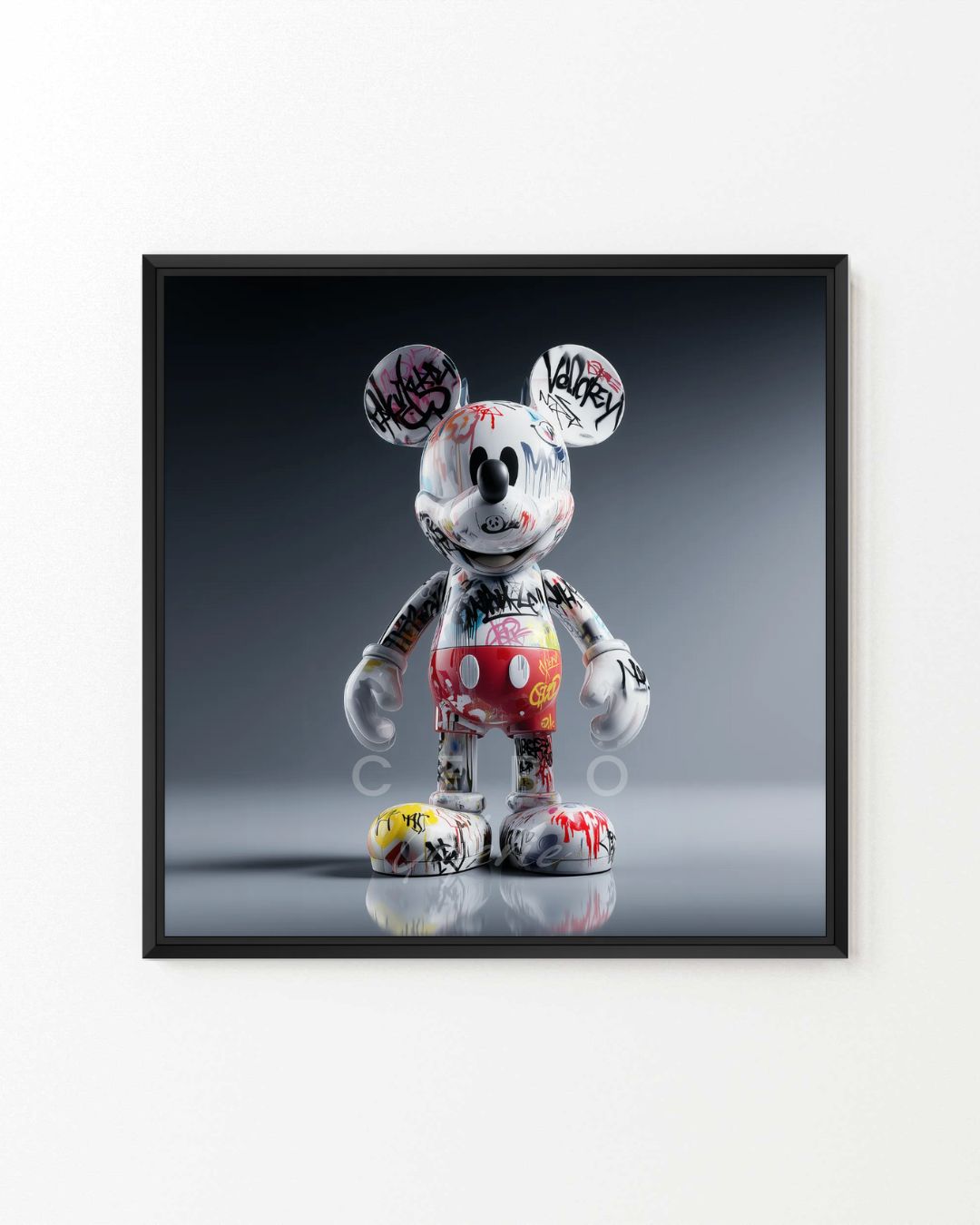 Mickey Graffiti Painting - Unique Copy